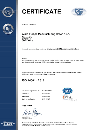 EMS ISO 14001 : 2015